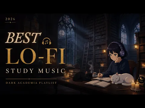 Best Lo Fi Study Music 2026 🎧 Dark Academia Hip Hop Playlist
