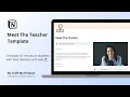 Meet The Teacher Template Notion Template to Introduce Students With Teachers