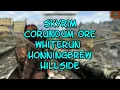 Skyrim Corundum Ore Vein Whiterun Honningbrew Hillside