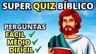50 PERGUNTAS NÍVEL FÁCIL MÉDIO E DIFÍCIL SOBRE A BÍBLIA SAGRADA + PERGUNTAS BÔNUS