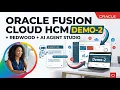 Oracle Fusion Cloud HCM Demo-2 Next-Gen AI Agents Redwood Experience