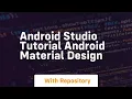 android studio tutorial android material design