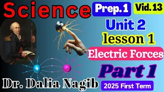 ساينس أولي أعدادي الترم الاول المنهج الجديد 𝐒𝐜𝐢𝐞𝐧𝐜𝐞 𝐏𝐫𝐞𝐩 𝟏 𝐔𝐧𝐢𝐭 𝟐 𝐥𝐞𝐬𝐬𝐨𝐧 𝟏 𝐄𝐥𝐞𝐜𝐭𝐫𝐢𝐜 𝐅𝐨𝐫𝐜𝐞𝐬 𝐏𝐚𝐫𝐭 𝟏 