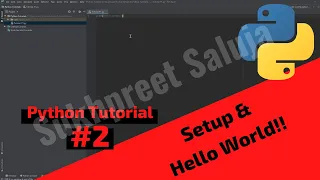 How To Setup Pycharm and Hello World Program Python Tutorial