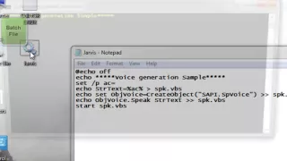 Talking Application Using Batch and VBScript