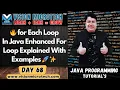 for Each Loop In Java Enhanced For Loop Explained With Examples