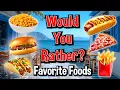 Would You Rather Workout Favorite Foods Edition - Family Fun Fitness Activity