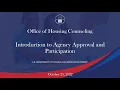 Housing Counseling Webinar Introduction to Agency Approval and Participation