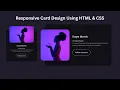 Responsive Card Design Using HTML CSS Modern UI Card Tutorial Step by Step