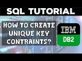 How to create Unique Key Constraint DB2 UDB