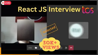 TCS React JS Interview 2023 Selected JavaScript Interview Front End Developer Experienced
