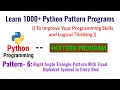 learn 1000 python pattern programs pattern-6 right angle triangle pattern with alphabet symbol