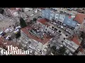 Download Lagu Turkey: Aerial footage shows further destruction in Hatay after new earthquakes