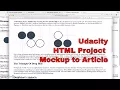 Udacity - HTML Project