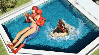 GTA 5 Spider-Man Ragdolls Compilation 22 (Funny Video)