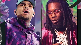 chris brown and offset get into it over a 21 savage meme