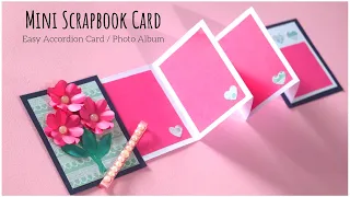 Download Mini Scrapbook Card | DIY Photo Album | Easy Accordion Card | Greeting Card Making Tutorial MP3