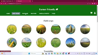 Farmer-Friendly Website Using Html css js node js express js and firebase