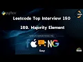 Majority Element FAANG Interview Prep LeetCode 169 Solution in Python