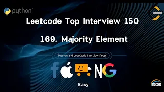 Majority Element FAANG Interview Prep LeetCode 169 Solution in Python