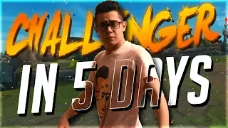 TFBlade | UNRANKED TO CHALLENGER IN 5 DAYS CHALLENGE!!!!!