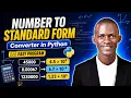 Math in code Number to Standard Form Converter in Python