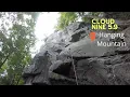 Trad climbing Cloud Nine 5 9 at Hanging Mountain