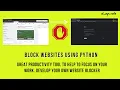 Website Blocker using Python Python Project Beginners