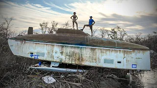Hurricane Damaged Catamaran…This Might Be OUR CRAZIEST IDEA YET 🚩 | ep.62