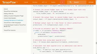 TensorFlow Tutorial Estimator API