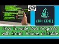 How to write and practice Java Programs on Android Smartphones easy way to use mobile JAVA IDE