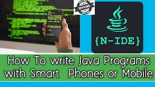 How to write and practice Java Programs on Android Smartphones easy way to use mobile JAVA IDE