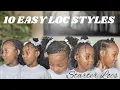 10 EASY LOC STYLES Mini Tutorials Microlocs Journey Creolejazz