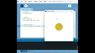 Processing Tutorial - 9 Changing circle color with mouse click using Processing by Kajal Khatri