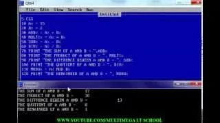 QBASIC Programming Tutorial - 5