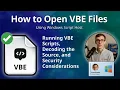 VBE File Format Open VBScript Encoded Scripts