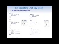 Proc SQL part 4 - SET Operators
