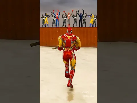 Ironman Saved Spider-Man, Miles Morales And Police Spidey From Wolverine & Venom #shorts #gta #gta5
