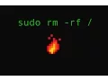 What happens when you sudo rm - rf your machine