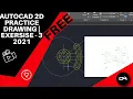 AutoCAD 2D Practice Drawing Exercise 3 Beginner to Advance Tutorial Free Practice drawing 2021
