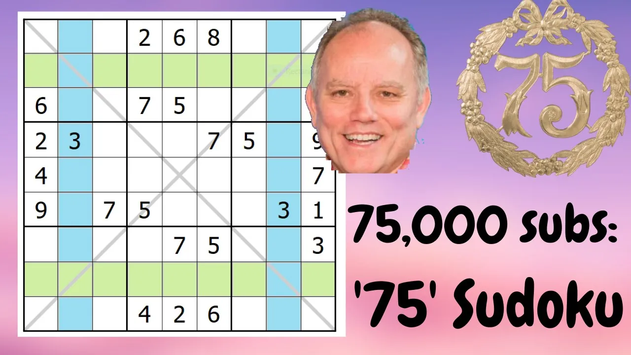 '75 Sudoku' for 75,000 subs!