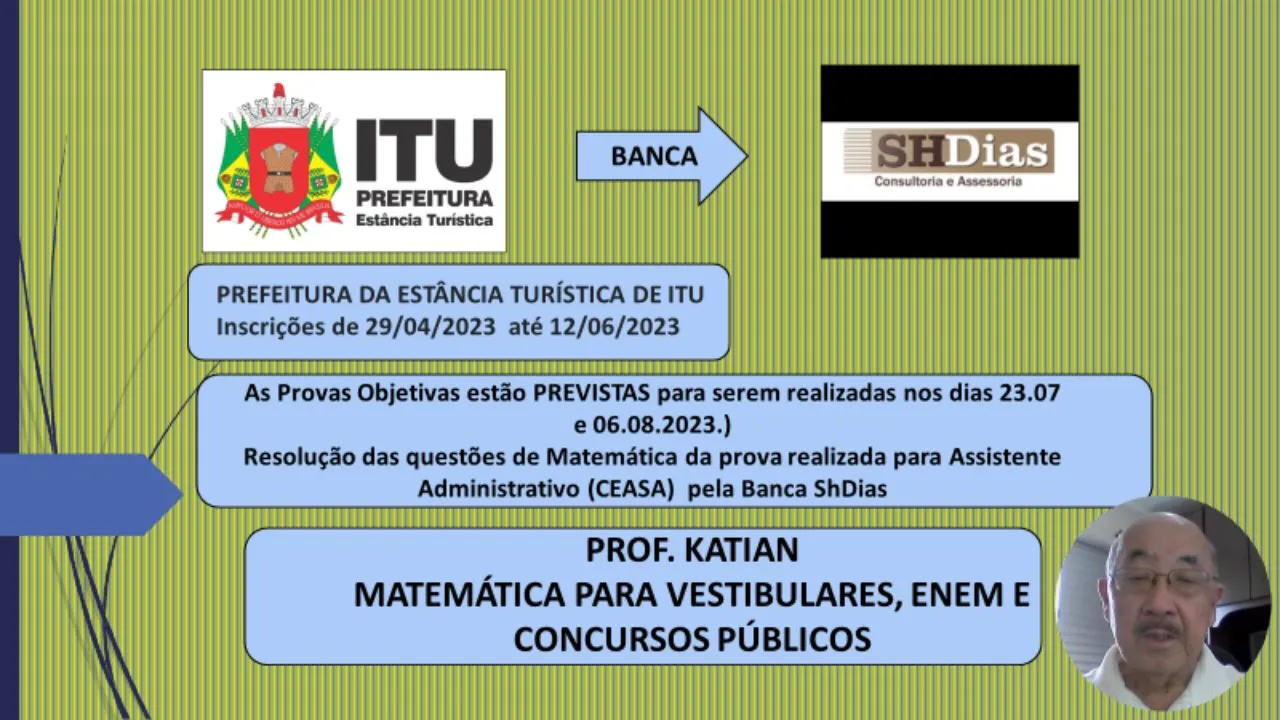 AULA 03 -BANCA SHDias - Concurso Prefeitura de Itu/SP -Na cidade de     Campinas, os táxis cobram um