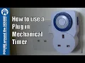 How to use a plug in mechanical timer Electronic plug-in timer tutorial