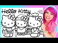 Coloring Hello Kitty Ballet Dress-Up Pancakes GIANT Coloring Pages Crayola Crayons