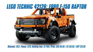 LEGO 42126: Ford F-150 Raptor: In-depth Review, Speed Build & Parts List