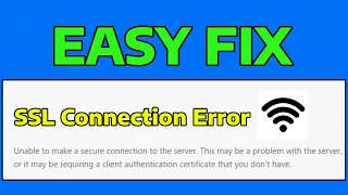 How To Fix SSL Connection Error in Windows