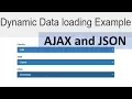 Ajax and JSON Tutorial Load Country State and City data in background Part 2