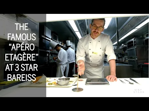 The famous 3 MICHELIN STAR APÉRO ETAGÈRE at Bareiss restaurant in Germany