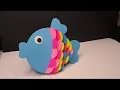 How To Make Rocking Rainbow Fish For Kids Easy Paper Crafts Nursery Craft Ideas 5 Minute Craft