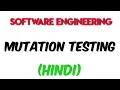 Mutation Testing Hindi Software Engineering MCS034 BCS051